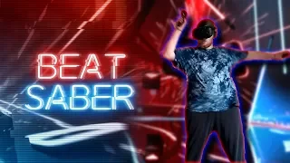 Fat Guy Playing Incredibly Good BEAT SABER - VR - HTC Vive