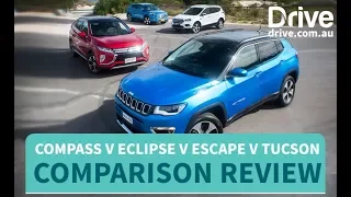 Ford Escape v Hyundai Tucson v Jeep Compass v Mitsubishi Eclipse Cross Comparison