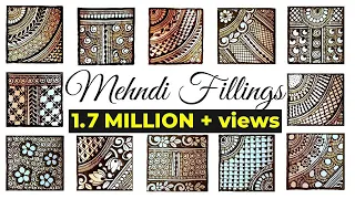 Mehndi for Beginners | Basic Mehndi Filling Patterns | Mehndi Tutorials | Letstute