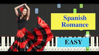 Spanish Romance (Easy Piano Tutorial)
