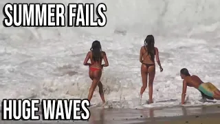 SUMMER FAILS HUGE WAVES COMPILATION