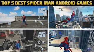 Top 5 Best Spider Man Games For Android 2022 | High Graphics (Online/Offline)