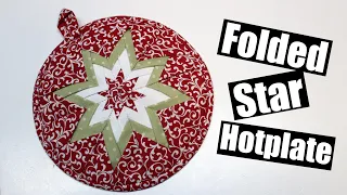 Folded star Trivet hot plate tutorial