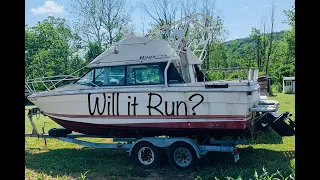 Vintage boat with seized engine. Will a miracle happen? Will it run?