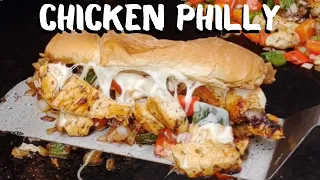 Chicken Philly Cheesesteak on a Griddle