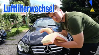 Luftfilterwechsel Mercedes 350 Motor M272 | Air Filter Replacement CLK