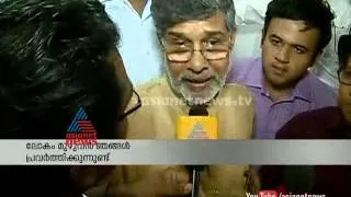 Kailash Satyarthi  The Nobel Peace Prize winner response on Asianet News