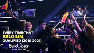 Every time that Belgium qualified at Eurovision Song Contest (2010-2021) | NL commentary