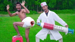 Must Watch New Special Comedy Video 2023 Totally Amazing Comedy Injection Funny Doctor Video Ep 168