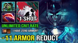 WTF -11 Armor Reduction AC Desolator 1 Shot Phantom Assassin with Unlimited Crit Rate Dota 2