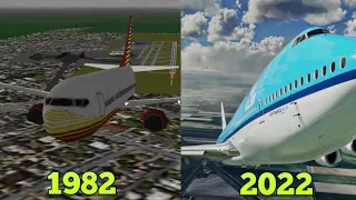Evolution of Microsoft FLIGHT SIMULATOR 1982 - 2022
