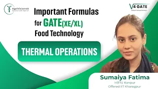 Thermal Processing of Food | Formulae | Food Technology | GATE XE/ XL 2023