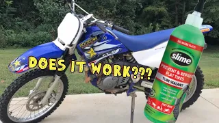 Dirtbike tire slime fix