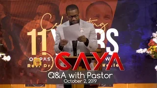 October CAYA 2019 Q&A with Pastor Wesley
