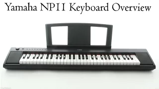 Yamaha Piaggero NP-11 Overview Video with recorded keyboard voices