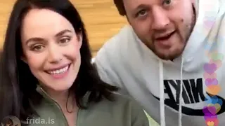 Tessa Virtue on the Arkells Instagram live (with Morgan Rielly)