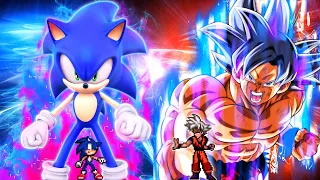 Sonic Chaos RN OP(All Form)(New) VS Goku DBS 3.5 OP Buff(All Form) in Jump Force Mugen