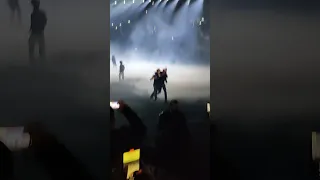 Fan Runs on Stage during "Carnival" - Kanye West- Vultures listening party Milan