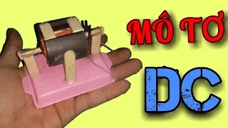 làm động cơ DC quá dể. How to make DC motor