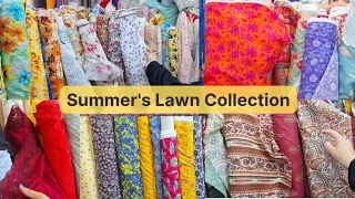 Summers Cool Lawn Prints| shopping at local market