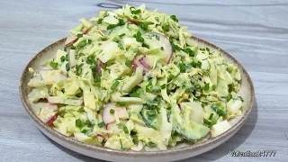 Вкуснейший Салат из Капусты Вкусная Заправка Весенний Салат из Молодой Капусты Рецепт