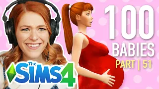 Single Girl Tries The 100 Baby Challenge In The Sims 4 | Part 51