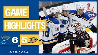 Game Highlights: Blues 6, Ducks 5 (SO)