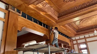 MrVăn Design Beautiful Wood Decorate LivingRoom for His Villa | Extremely Ingenious Woodworker Skill