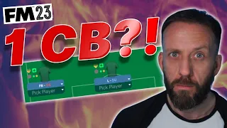 1 CENTRE BACK TACTIC? CAN IT WORK | FOOTBALL MANAGER 2023