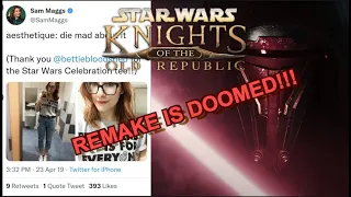 Star Wars KOTOR Remake Is DOOMED!!! Woke SJW Crazy SW Hater SAM MAGGS writing Remake! Another TLOU2?