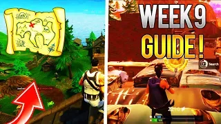 Fortnite WEEK 9 CHALLENGES GUIDE! - Treasure Map Location, Moisty Mire Chests (Battle Royale Guide)