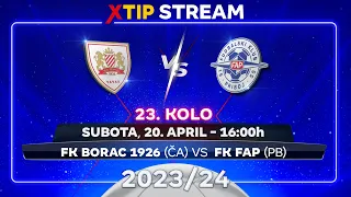 Borac 1926 (Čačak) – FAP (Priboj) (subota, 20. april, 16:00)