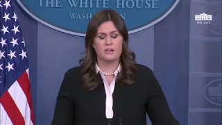 1/17/18: White House Press Briefing