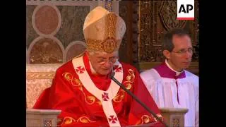 WRAP Westminster arrival, Mass ADDS Pope speech