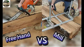 Sawmill vs free hand? which one is better? review| audio was fixed.