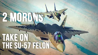 Taking On The Su-57 Felon TOP GUN 2  | Dogfight | F-14 Tomcat | Digital Combat Simulator | DCS |