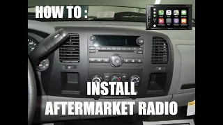 07-13 CHEVY GMC AFTERMARKET RADIO INSTALL