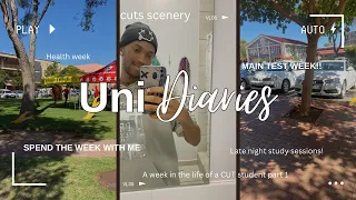 Uni diaries EP1 : A week in the life of a CUT student part 1//test week++tidying up ++cooking|#uni