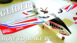 DIY HOW TO MAKE RC GLIDER PLANE AT HOME#How to make beginners RC planes||trainer