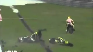 Marco Simoncelli dies after MotoGP crash in Sepang - YouTube.flv