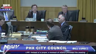 HISTORIC MOMENT - Phoenix City Council Meeting Opens with Moment of Silence Instead of Prayer