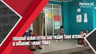 Tersengat Aliran Listrik Saat Pasang Tiang Internet di Sukabumi, 1 Orang Tewas