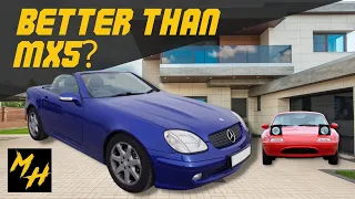 Mercedes SLK vs MX5 The Better Value Roadster? Why you Should buy one Instead of a Mazda Miata.