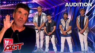 Larger Than Life Boyband Get The SIMON COWELL Treatment on America's Got Talent!