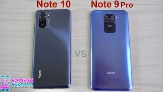 Redmi Note 10 vs Note 9 Pro SpeedTest and Camera Comparison