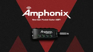 SONICAKE Amphonix | New-Gen Pocket Guitar AMP with Bluetooth and Built-in Effects