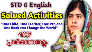 Class 6 English | Unit-2 | Still We Rise | Activities | Malala Yousafzai