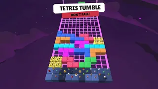 Playing Stumble Guys Tetris