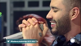 Gusttavo Lima canta seus sucessos no palco do Gugu