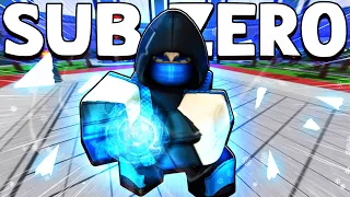 DESTROYING Using SUB ZERO MOVESET in ROBLOX Heroes Battlegrounds